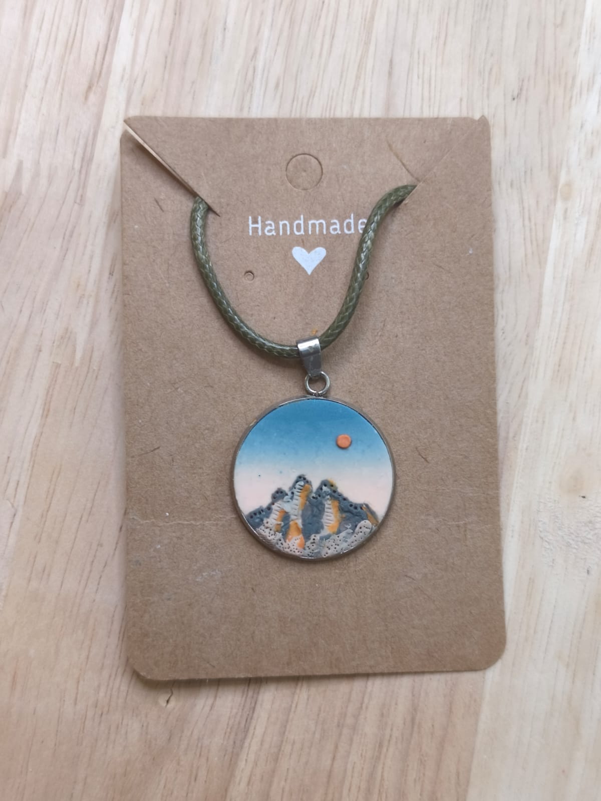 Handmade Necklace Inspired by the Tre Cime di Lavaredo in the Dolomites
