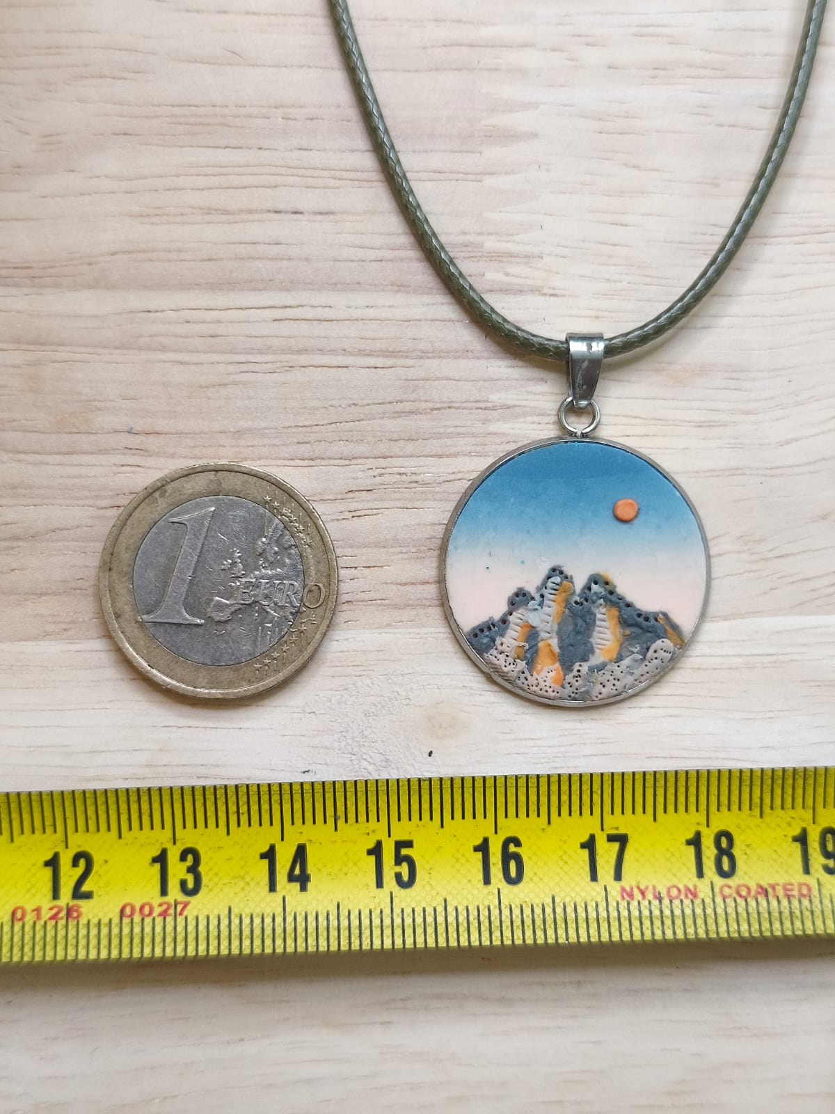 Handmade Necklace Inspired by the Tre Cime di Lavaredo in the Dolomites