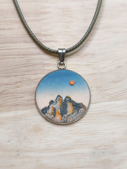 Handmade Necklace Inspired by the Tre Cime di Lavaredo in the Dolomites