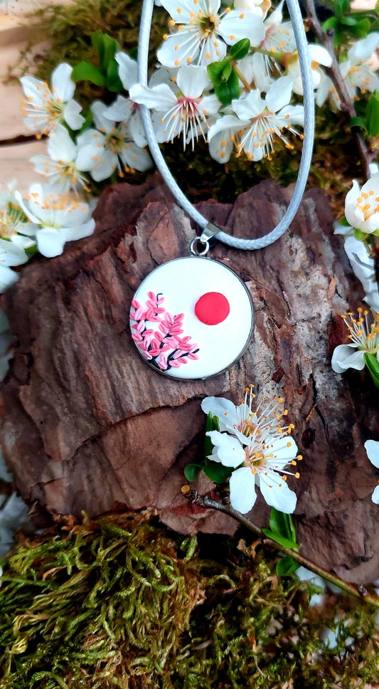 Blossoming Cherry Tree Necklace 